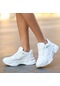 Florin Kadın Kalın Taban Günlük Yürüyüş Spor Ayakkabı Beyaz
