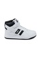 Jump 28708 Yüksek Bilekli Beyaz - Siyah Kadın Sneaker Günlük Spor Ayakkabı