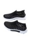Kadın Fileli Spor Ayakkabı-siyah