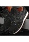 Siyah Kadın Rahat Parıltılı Ayakkabı Örgü Düz Ayakkabı Kadın Pullu Vulkanize Ayakkabı Bağcıklı Ayakkabı Açık Spor Koşu Ayakkabıları 2020