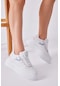 Tonny Black Kadın Beyaz Pudra Sneaker Rahat Kalıp Kadın Spor Ayakkabı