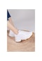 Tonny Black Unisex Beyaz Krep Sneaker Ayakkabı Zyp Beyaz Cilt