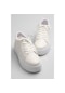 Tripy Kadın Kalın Taban Sneaker Ayakkabı - Beyaz Altın