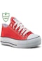Waves 700 Unisex Keten Sneaker Ayakkabı Kırmızı Beyaz 36