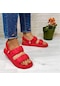 Calx 1260 Kırmızı Hafif Rahat Kadın Terlik & Sandalet 001