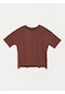 3683 Basic T-Shirt-Kahve - 545959489