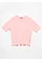 3683 Basic T-Shirt-Pembe - 499683494