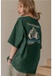 Arid Mountain Yeşil Oversize Salas Boyfriend Kadın T-shirt