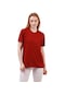 Daksel Kırmızı Renk Regular Fit %100 Pamuklu Kadın Tişört