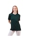 Daksel Koyu Yeşil Renk Regular Fit %100 Pamuklu Kadın Tişört