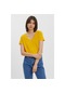 Vero Moda Kadın V Yaka T-Shirt 64610260455 Sarı Sarı
