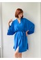 Retrobird Aerobin Kumaş Kadın Kimono Mavi