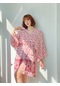 Retrobird Kadın Kuşaklı Kimono Kadın Gül Kurusu