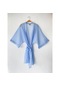 Retrobird Tül Kimono Kadın Mavi-Mavi-Standart