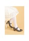 Kiko 752 Günlük Kız Çocuk Topuk Babet Ayakkabı 4 CM Platin