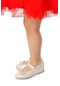 Kiko Kids Cırtlı Fiyonklu Kız Çocuk Babet Ayakkabı Ege 201 Cilt Sedef
