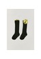 Fullamoda Arı Figürlü Kokulu Kız Çocuk Çorap Siyah