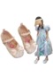 Kız Çocuk Kristal Rhinestone Sandalet-pembe