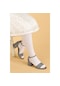 Kiko 769 Çupra Günlük Kız Çocuk 3 Cm Topuk Sandalet Ayakkabı Plat Platin