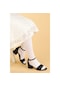 Kiko 769 Çupra Günlük Kız Çocuk 3 Cm Topuk Sandalet Ayakkabı Siya Siyah
