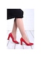 Ayakland 137029-311 Cilt 8 Cm Topuk Bayan Ayakkabı Kırmızı Kırmızı