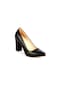 Bay Pablo L5 Siyah Kalın Topuklu Kadın Ayakkabı Siyah