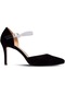 Deery Siyah Süet Topuklu Kadın Ayakkabı Siyah (539889916)