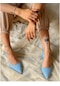 İrmona Berir Bebek Mavi Bantlı Topuklu Ayakkabı
