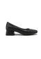Kanuga Bb2022-79 Siyah Kadın Küt Burun Kısa Topuk Klasik Ayakkabı Siyah