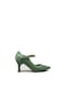 Kanuga Rl107 Su Yeşili Kadın Kemerli Topuklu Ayakkabı Su Yeşili