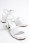 Katanya Beyaz Rugan Platform Topuklu Günlük Ayakkabı