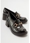 Luvishoes Sono Siyah Rugan Kadın Ayakkabı