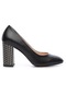 Tamer Tanca Kadın Vegan Siyah Topuklu Ayakkabı