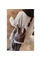 Chris Kahve Kadın Üç Bölmeli Mıknatıs Detaylı Çanta Kahverengi