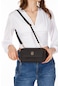 Newish Polo Telefon Bölmeli Askılı Kadın Cüzdan Çanta - Siyah
