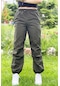 Çocuk Jogger Haki Paraşüt Pantolon