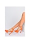 Fox Shoes Turuncu Platform Kalın Topuklu Kadın Ayakkabı K40458010