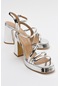 Luvishoes Heas Gümüş Kadın Topuklu Ayakkabı
