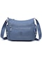 Smart Bags 1115 Krınkle Kumaş Postacı Çantası (Jeans Mavi) Jean