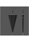 Ydr-aka 24 Kemikli Uzun Saplı Düz Şemsiye Çift Otomatik Büyük Boy Erkek Şemsiyesi-siyah