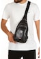 Newish Polo Body Bag Usb Kulaklık Çıkışlı Çapraz Çanta-siyah