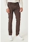 Ac&Co / Altınyıldız Classics Erkek Kahverengi 360 Derece Her Yöne Esneyen Rahat Slim Fit Pantolon 4A1400000002KHV54