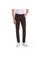 Bordo Slim Fit Desenli Spor Pantolon Bordo