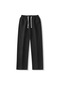 Luteshı Retro Bol Düz Paça Pantolon - Siyah