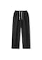Luteshı Retro Bol Düz Paça Pantolon - Siyah