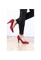 Bay Pablo L6 Kırmızı Stiletto Topuklu Kadın Ayakkabı Kırmızı