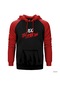 100 Thieves Splash Kırmızı Reglan Kol Kapşonlu Sweatshirt Kırmızı