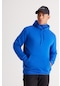 AC&Co / Altınyıldız Classics Erkek Koyu Mavi Standart Fit Normal Kesim Kapüşonlu Kanguru Cepli Pamuklu Sweatshirt