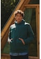 AC&Co / Altınyıldız Classics Erkek Koyu Yeşil Standart Fit Normal Kesim Kapüşonlu Kanguru Cepli Pamuklu Sweatshirt