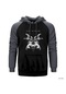 Alice In Chains Hollow Gri Reglan Kol Kapşonlu Sweatshirt Gri